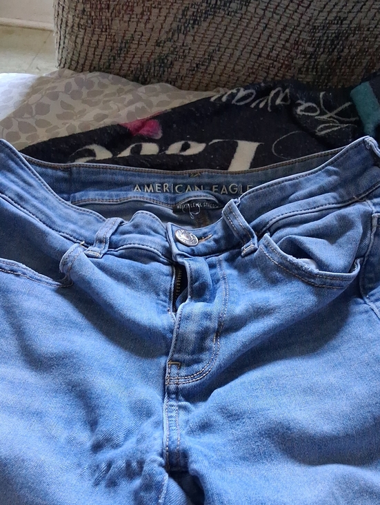 American Eagle Outfitters Denim - American Eagle Outfitters Light Blue High-Rise Jeans
